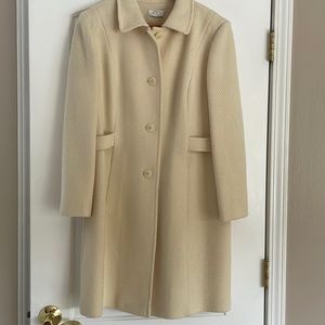 Ann Taylor wool cream coat- size tag removed